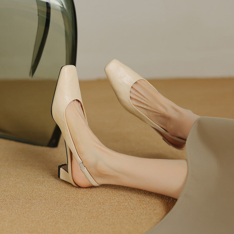Ersa | Leather Slingbacks