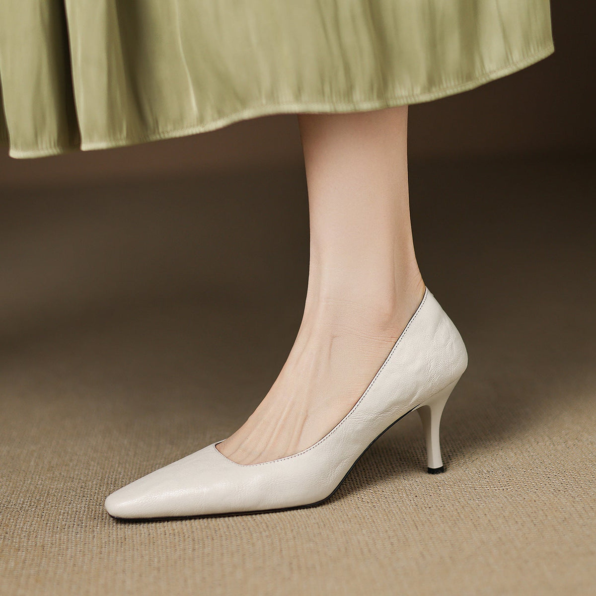 Zala | Leather Heels