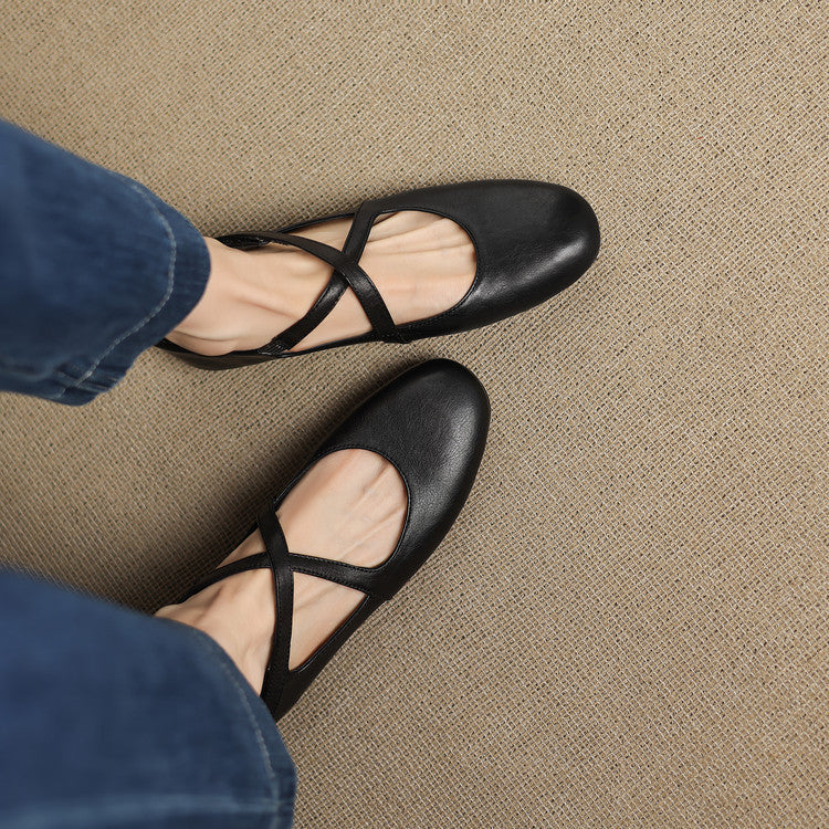 Zeor | Leather Flats
