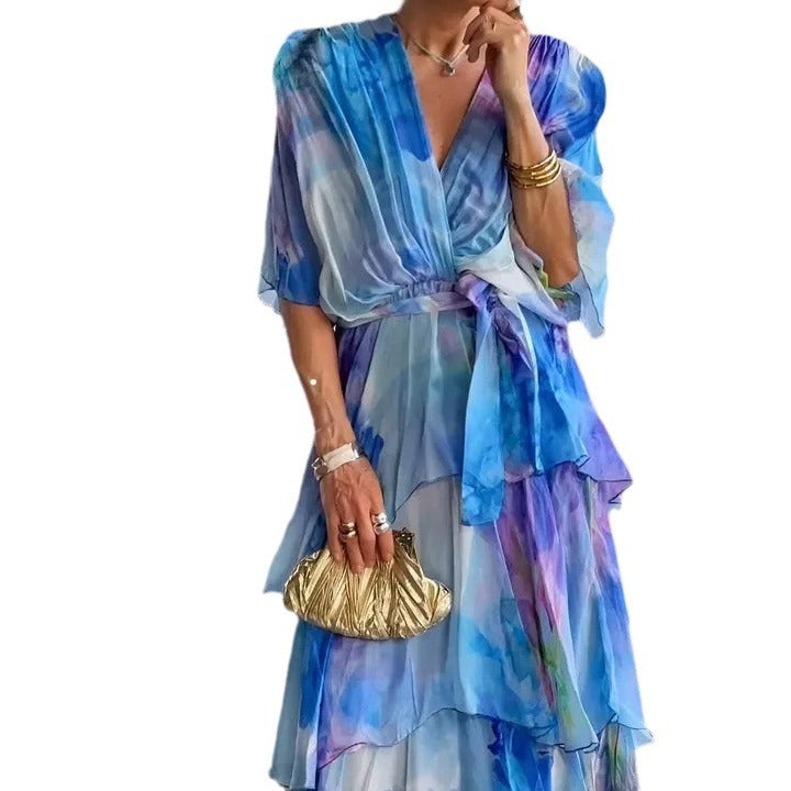 Lavinia | Layered Floral Sun Dress