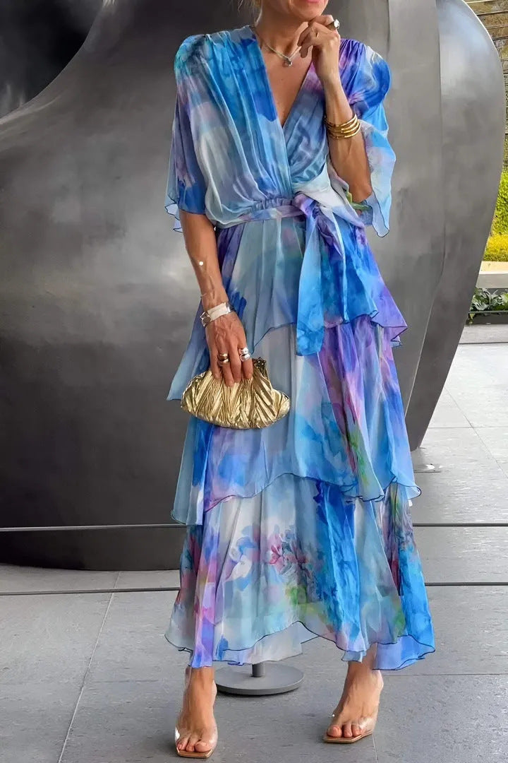 Lavinia | Layered Floral Sun Dress