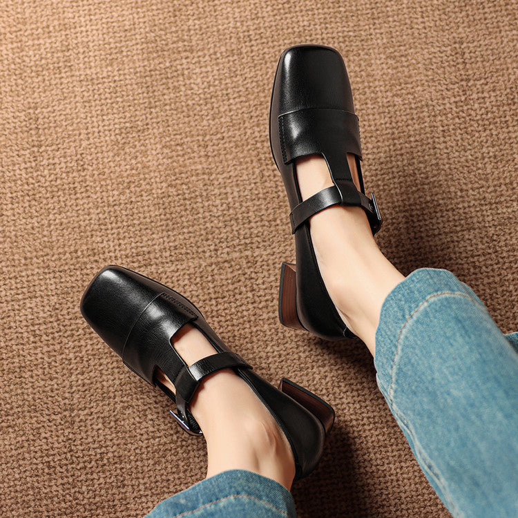 Veyra | Leather Heels
