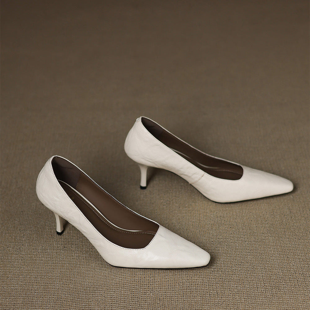 Zala | Leather Heels