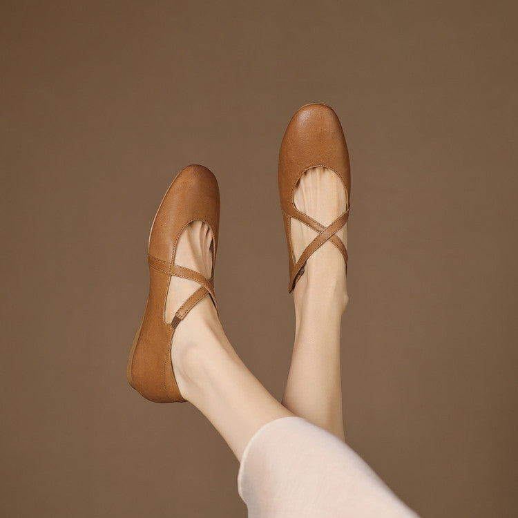 Zeor | Leather Flats