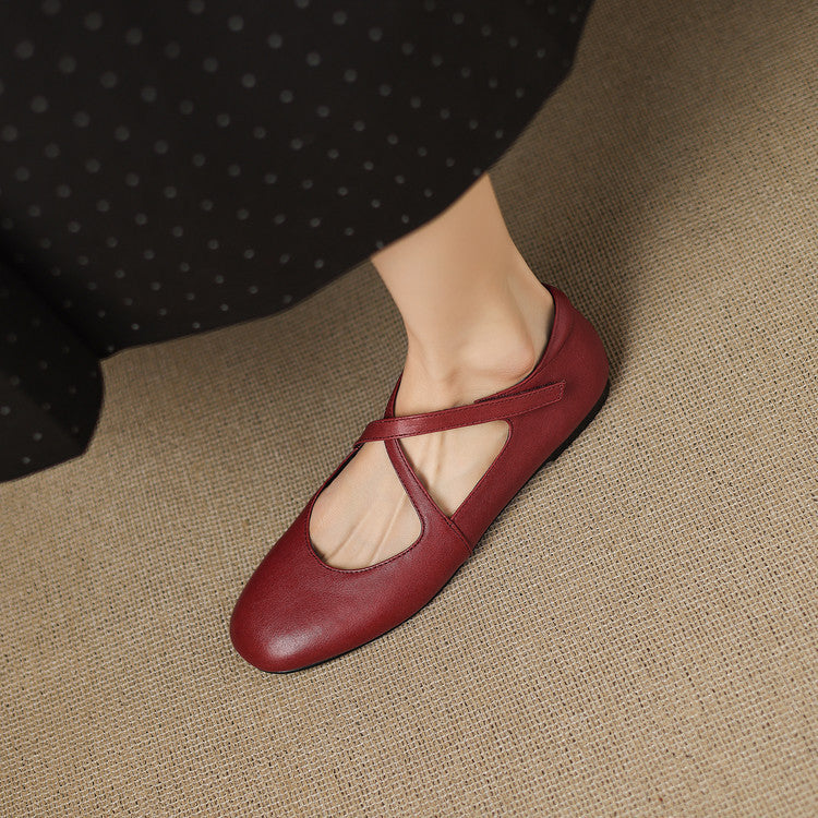 Zeor | Leather Flats
