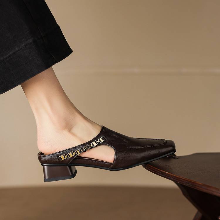 Vyla | Leather Mules