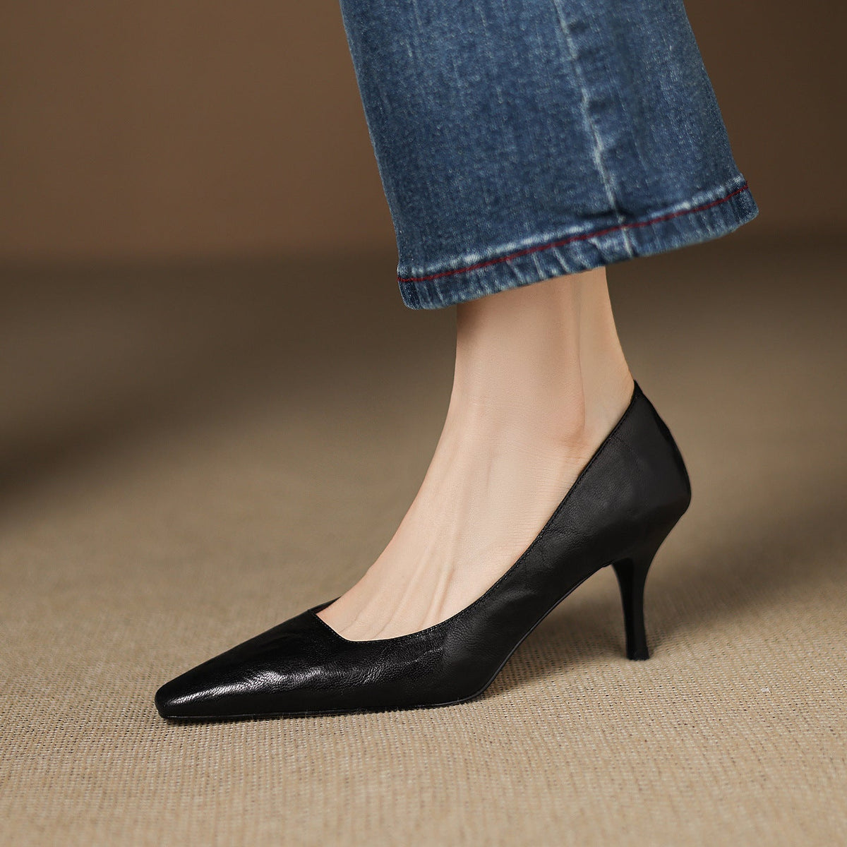 Zala | Leather Heels