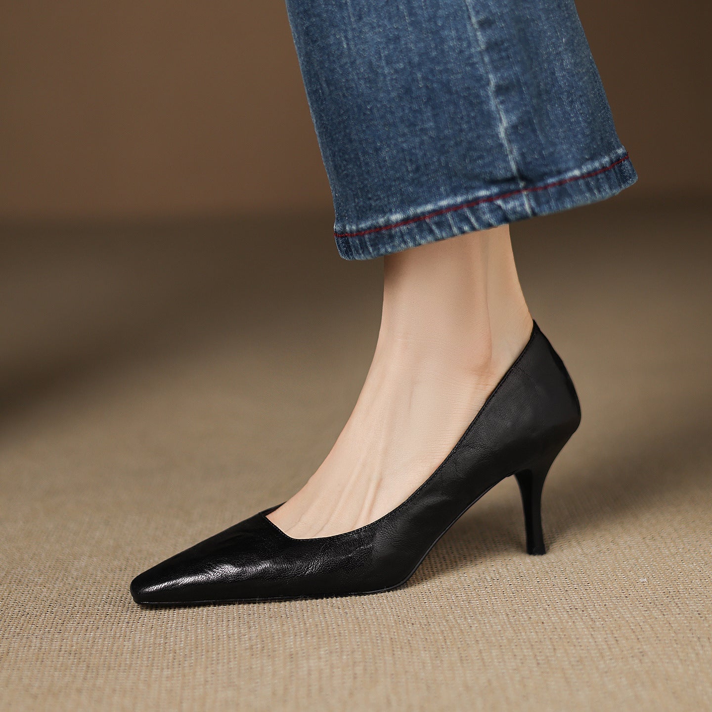 Zala | Leather Heels