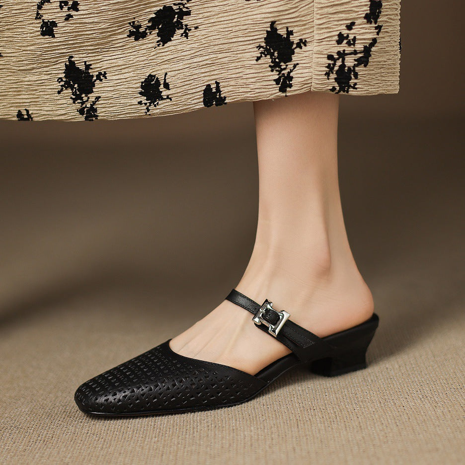 Nilda | Leather Mules