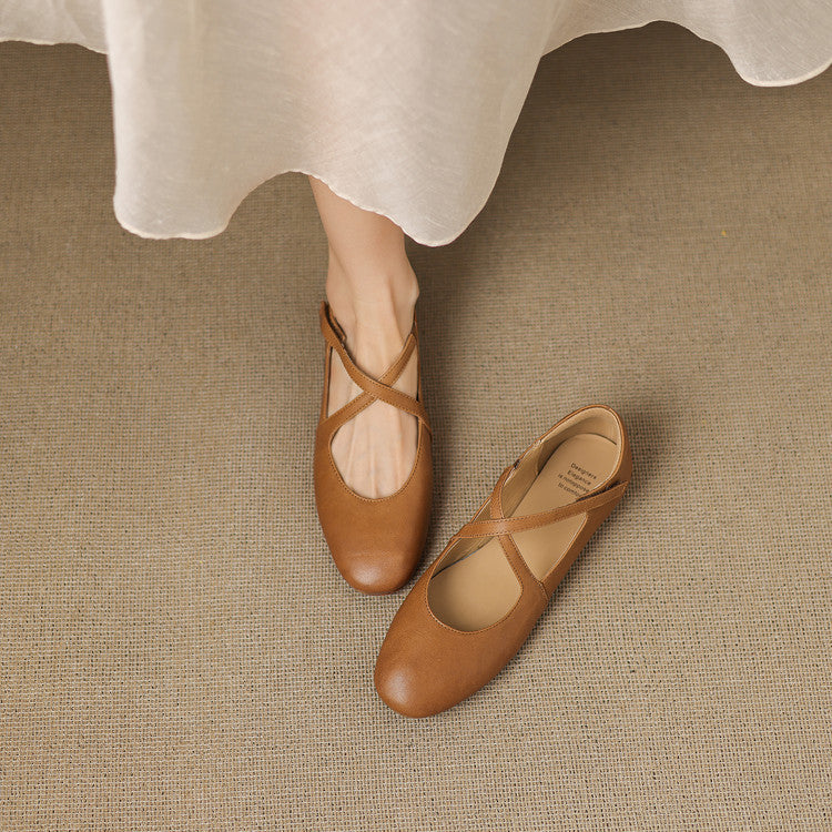 Zeor | Leather Flats