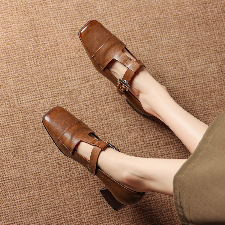 Veyra | Leather Heels