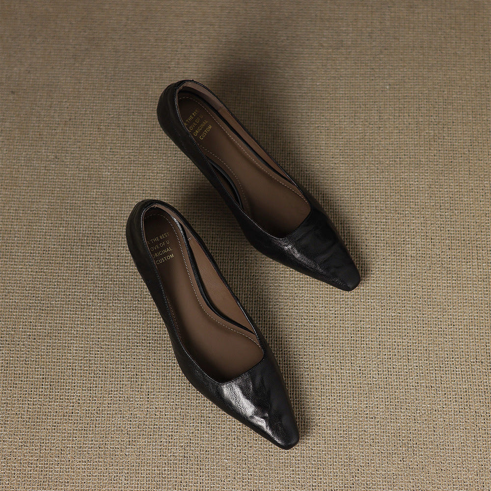 Zala | Leather Heels