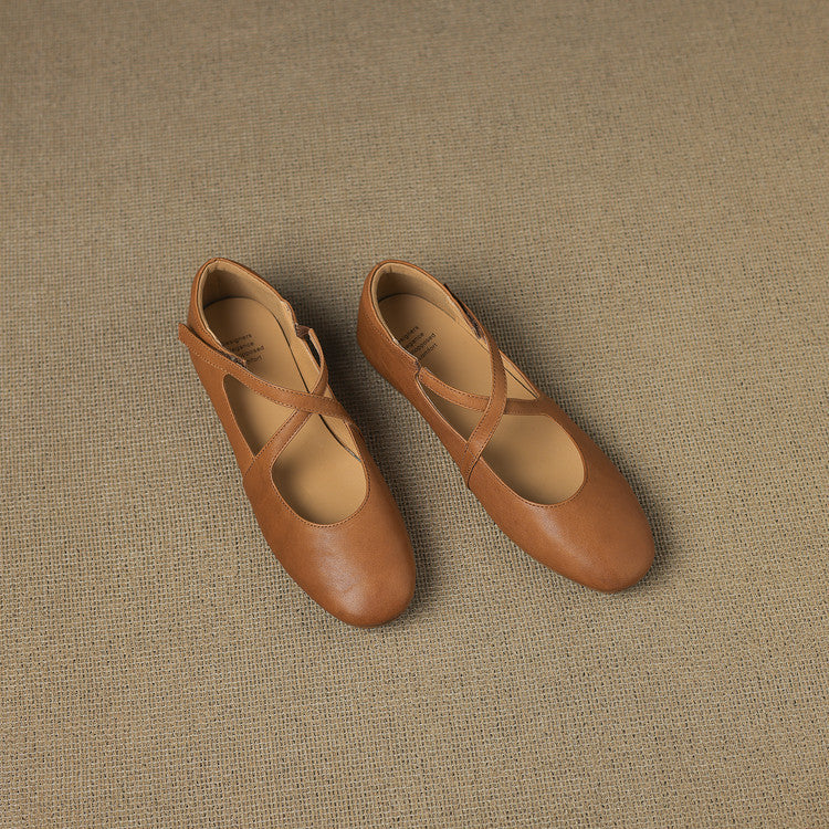 Zeor | Leather Flats