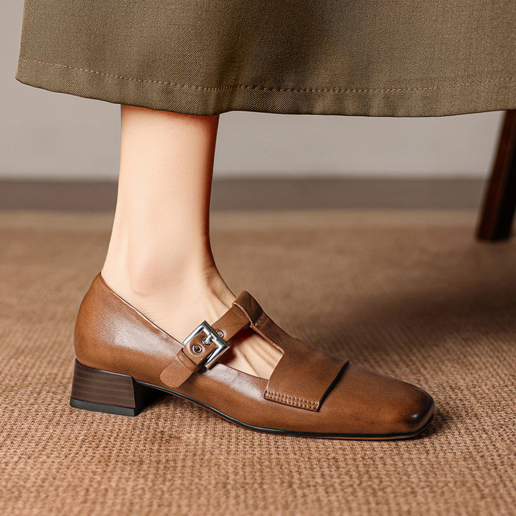 Veyra | Leather Heels