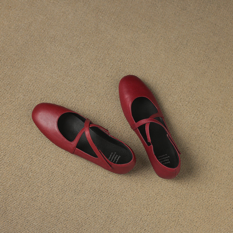 Zeor | Leather Flats