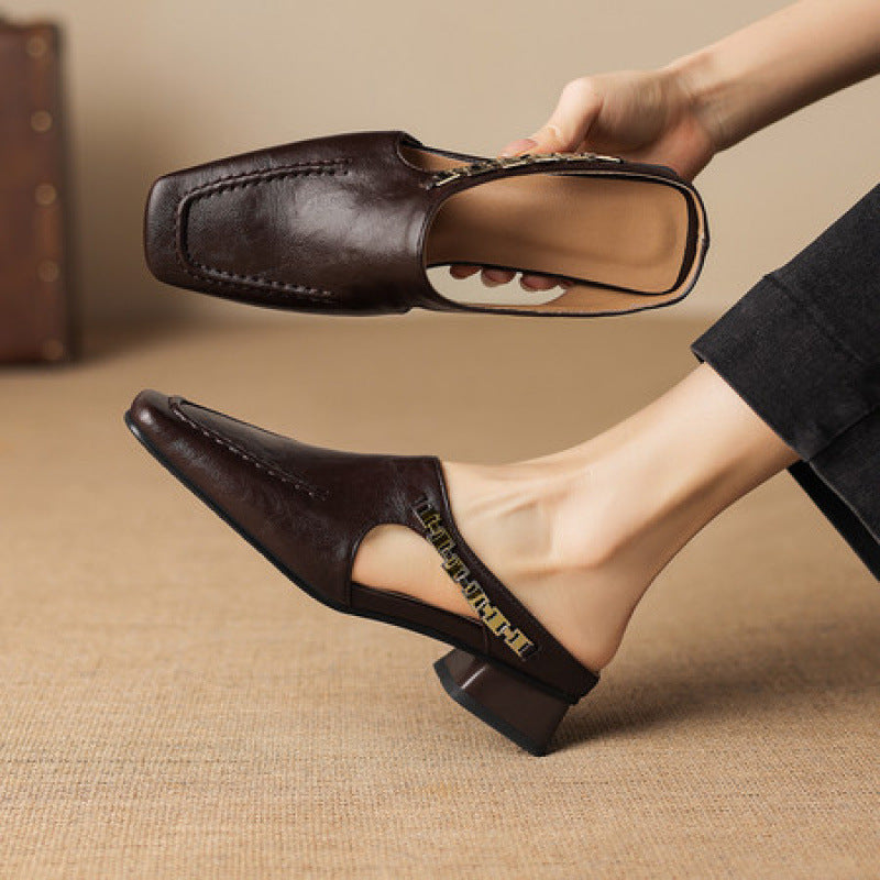 Vyla | Leather Mules