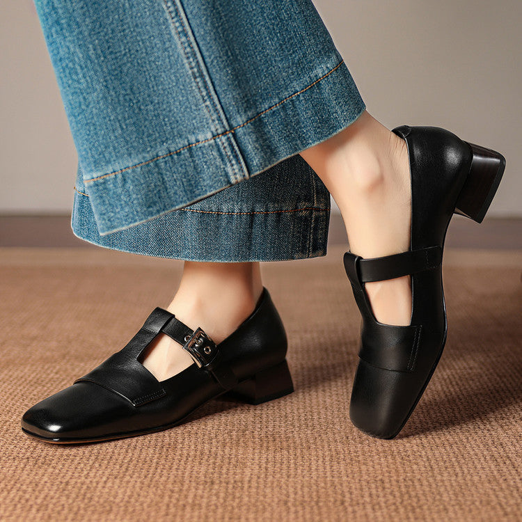 Veyra | Leather Heels