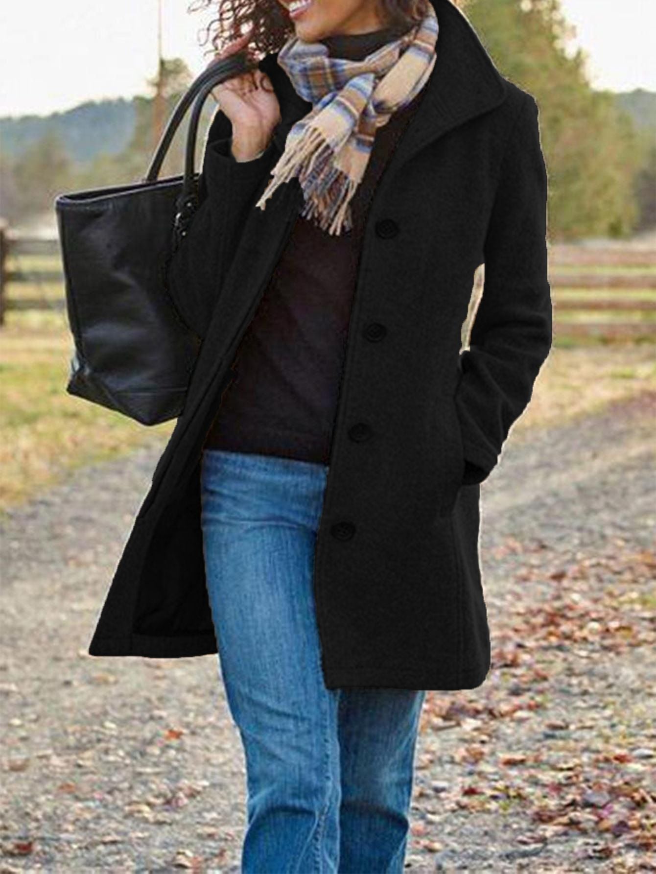 Clarisse Retro Long Woolen Coat