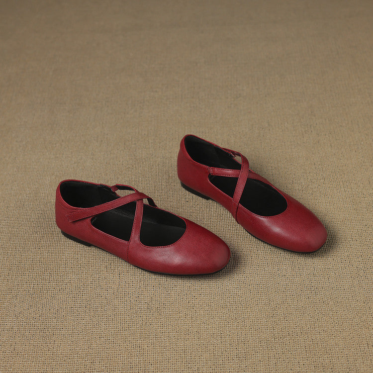 Zeor | Leather Flats