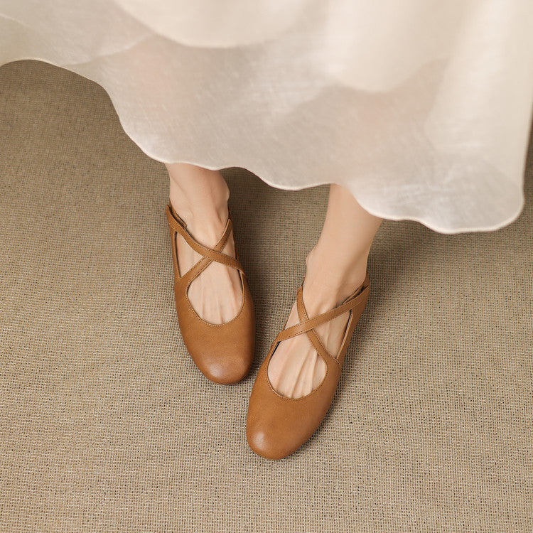 Zeor | Leather Flats