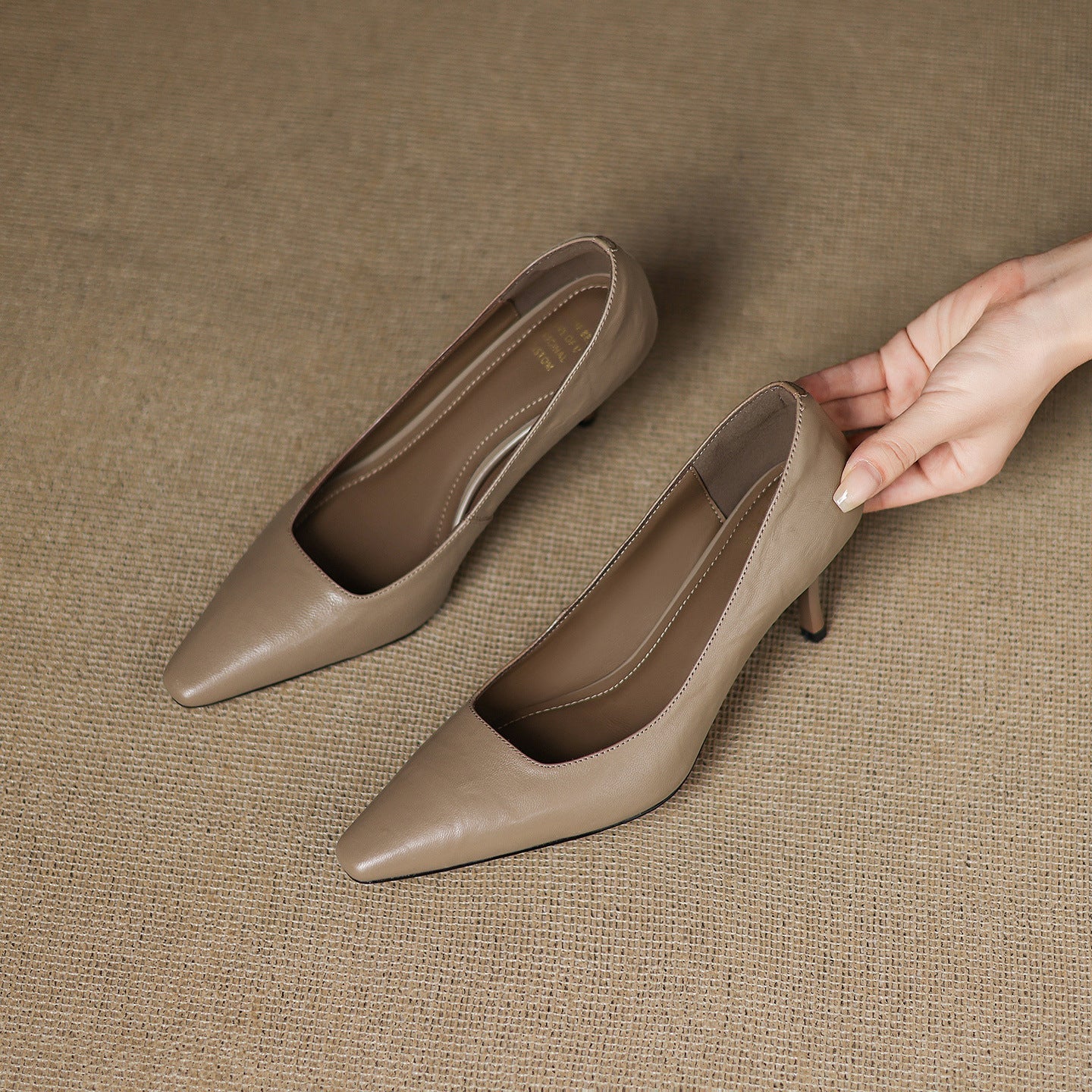 Zala | Leather Heels