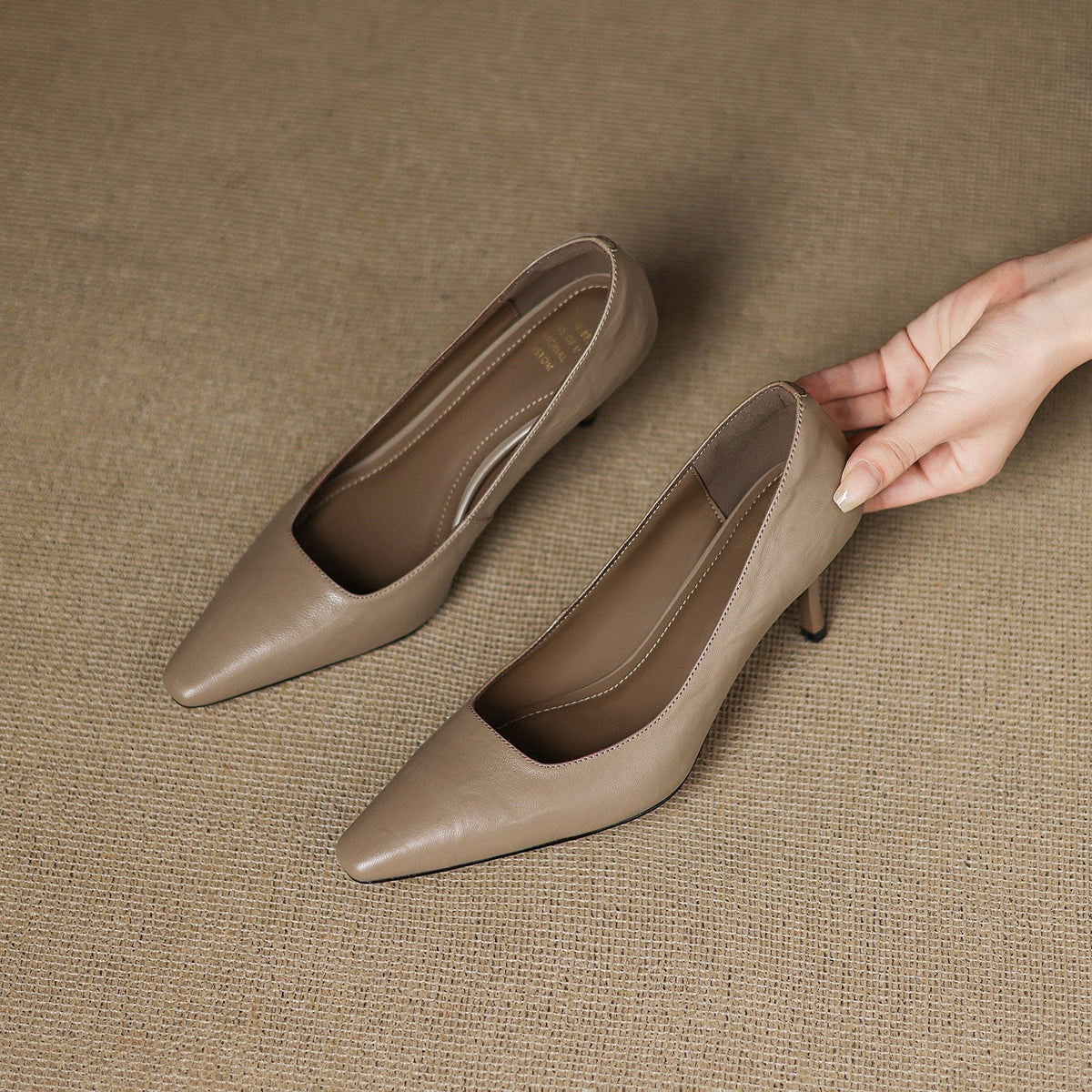 Zala | Leather Heels