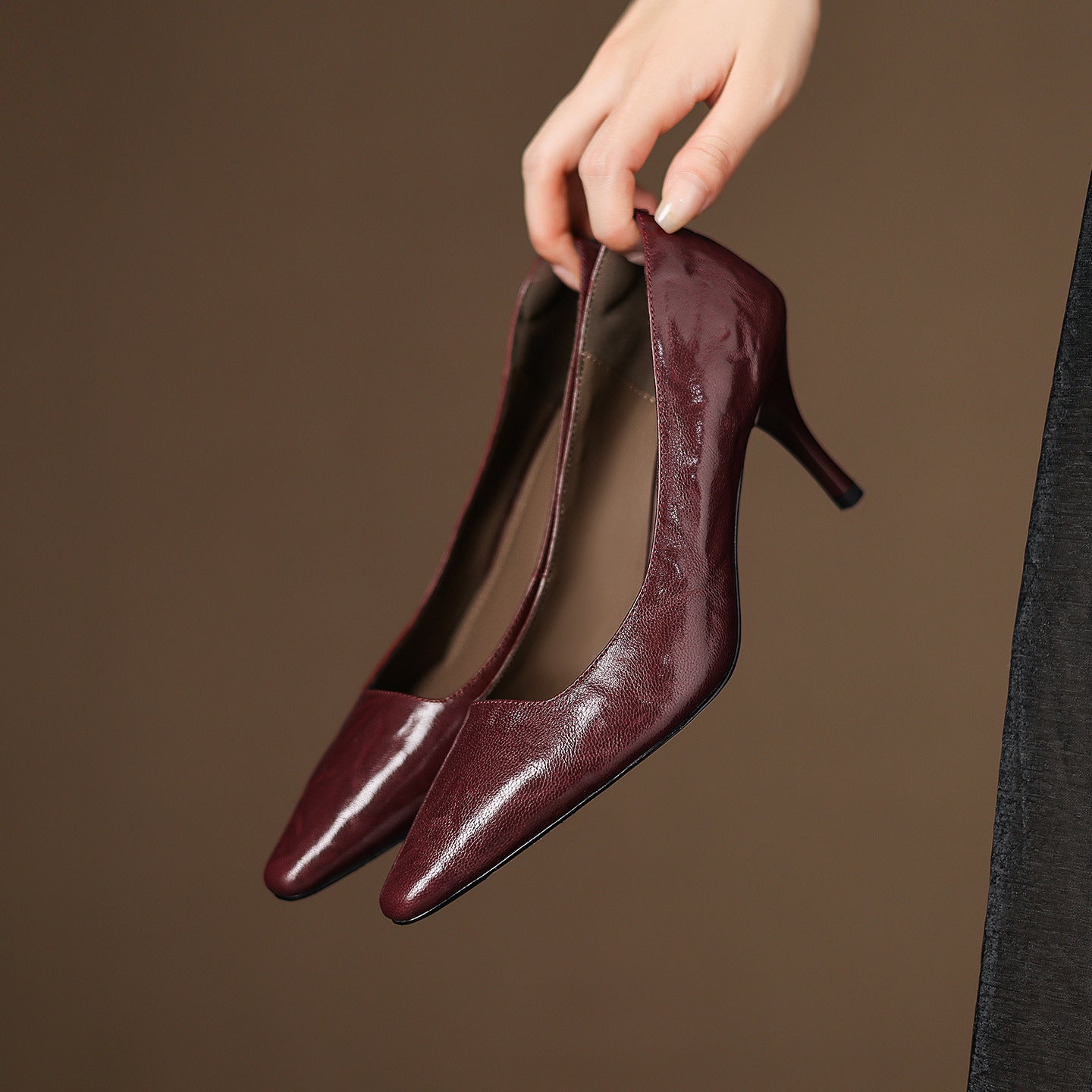 Zala | Leather Heels