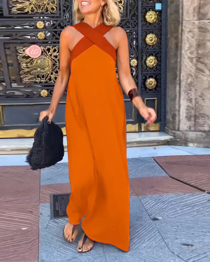 Edna | Dress with Crossed Cut