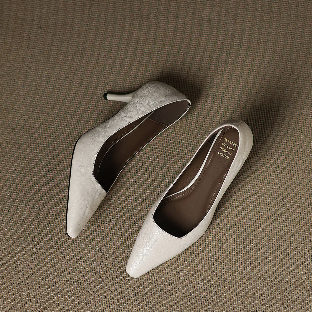 Zala | Leather Heels