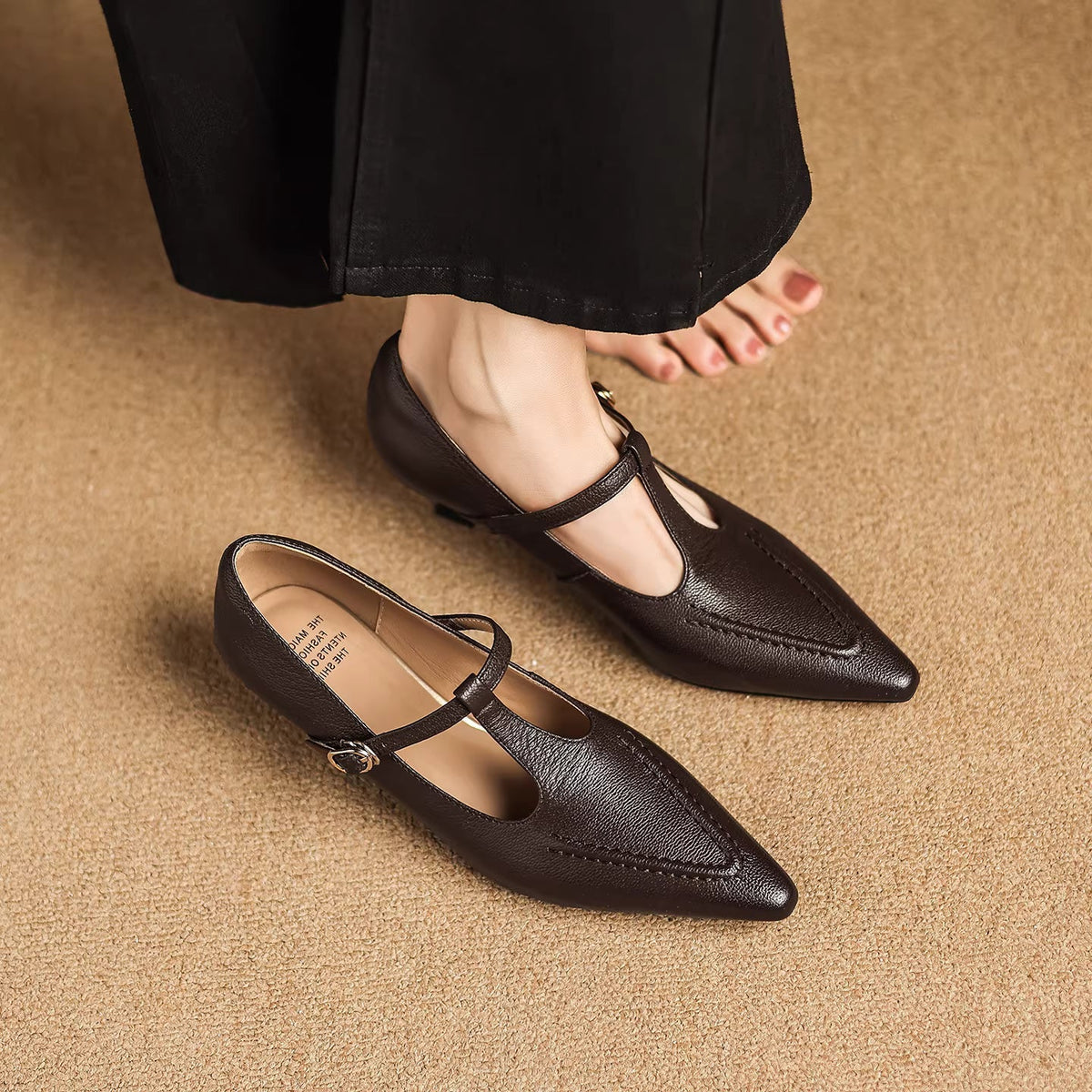 Tirea | Leather Heels