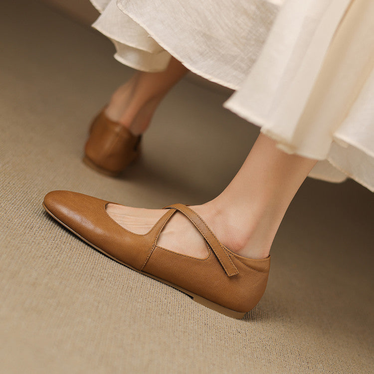 Zeor | Leather Flats