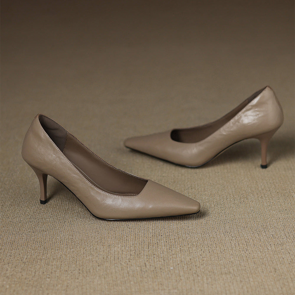 Zala | Leather Heels