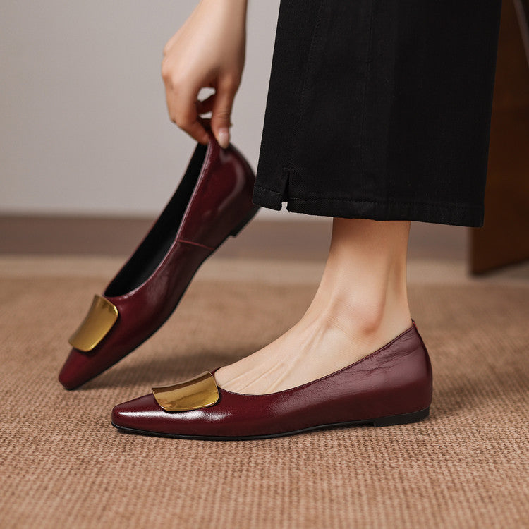 Lorea | Leather Flats