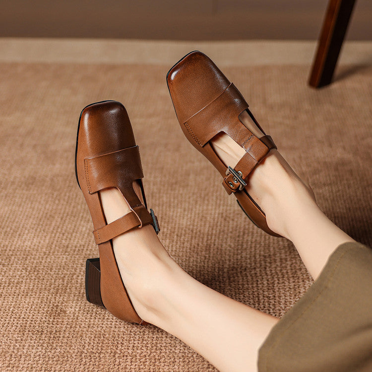 Veyra | Leather Heels