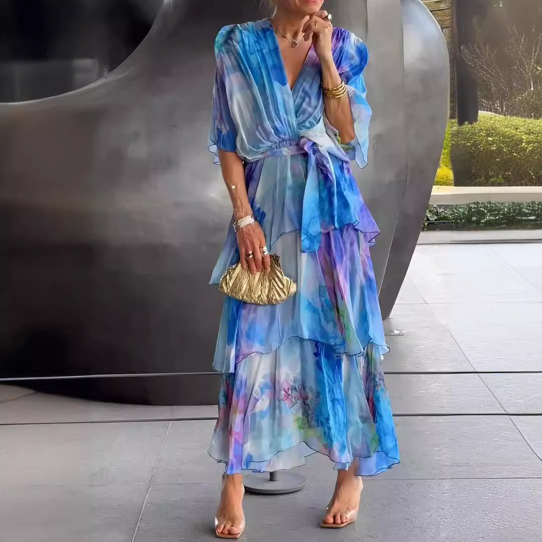 Lavinia | Layered Floral Sun Dress