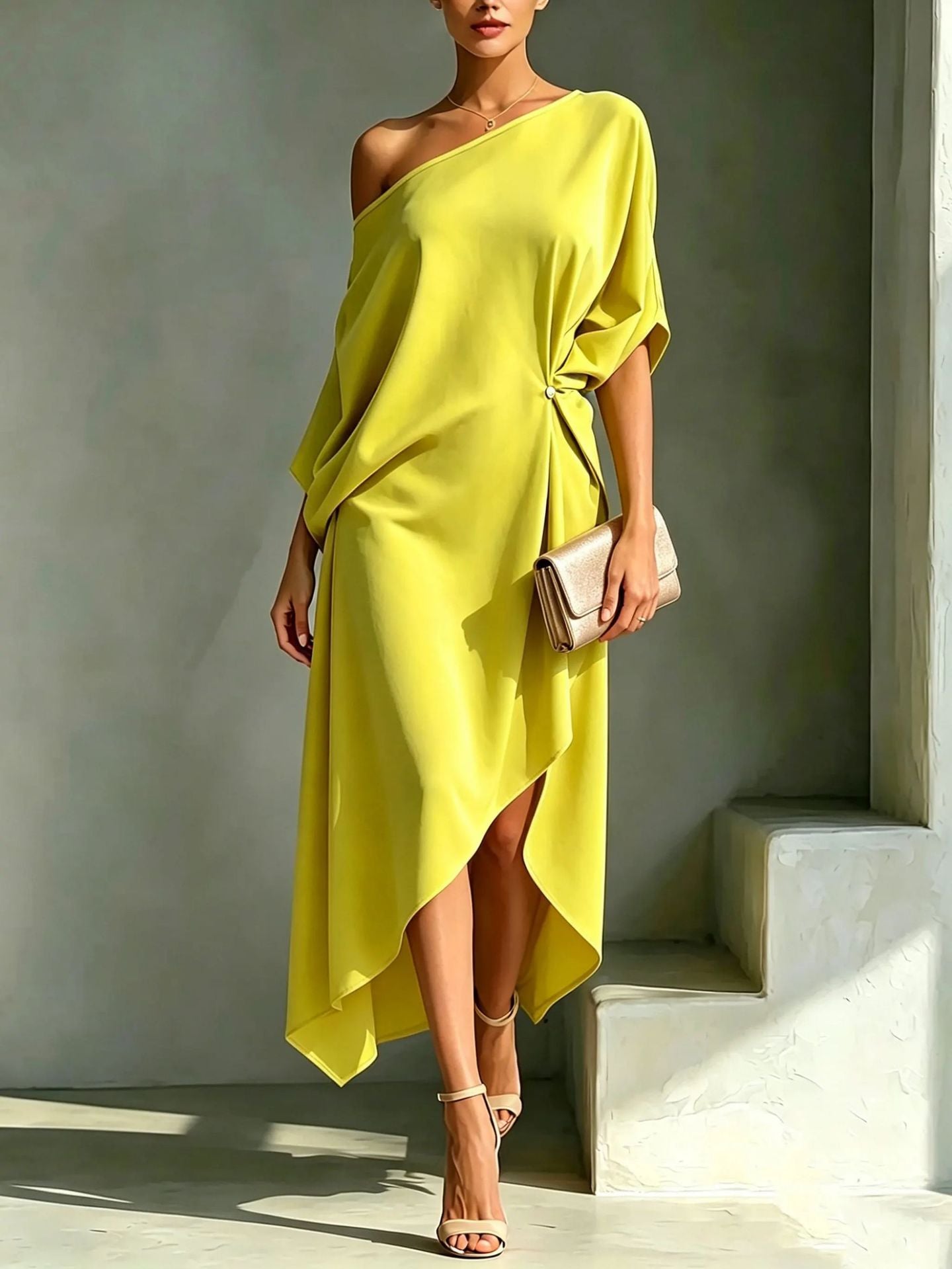 Camila | Asymmetric Maxi Dress