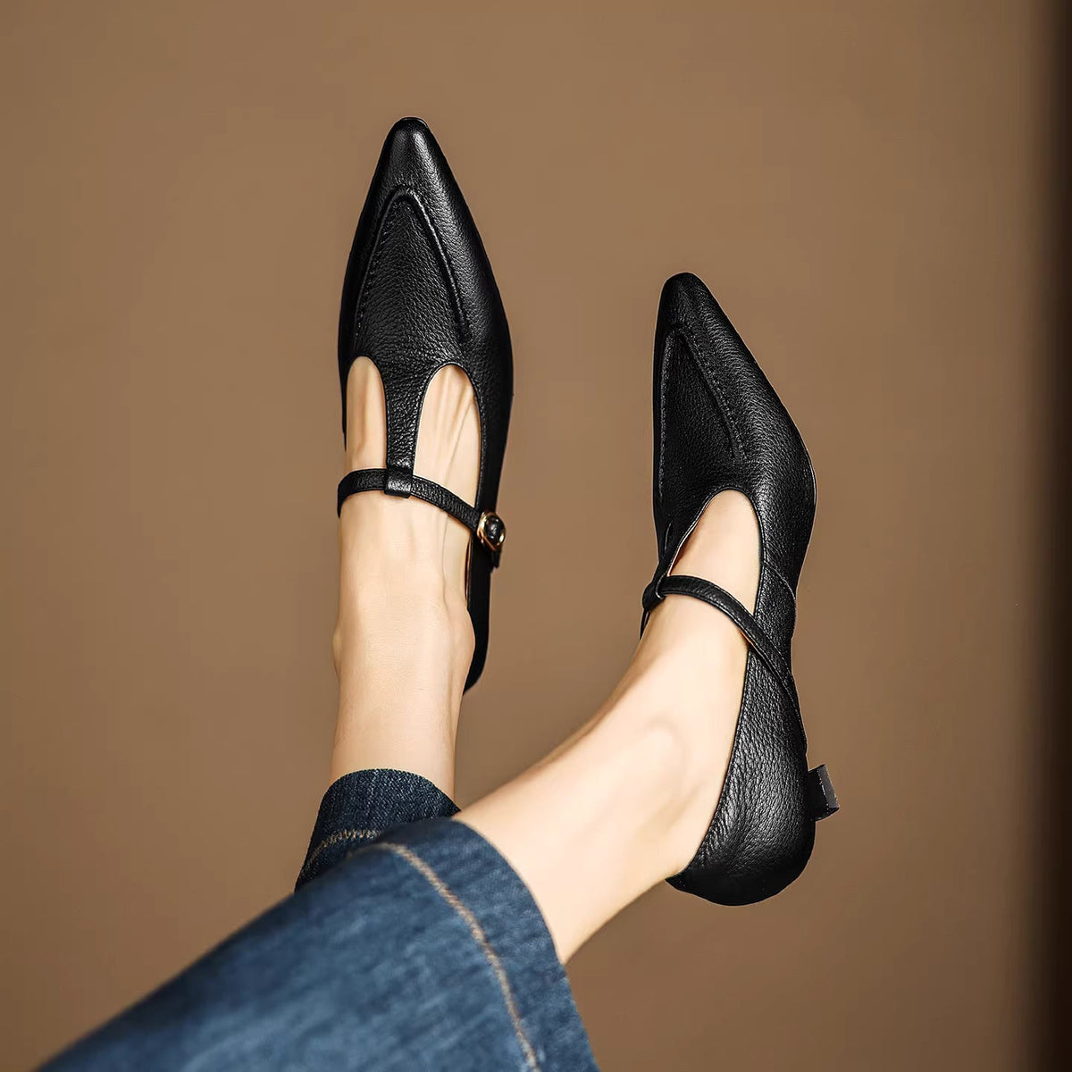 Tirea | Leather Heels