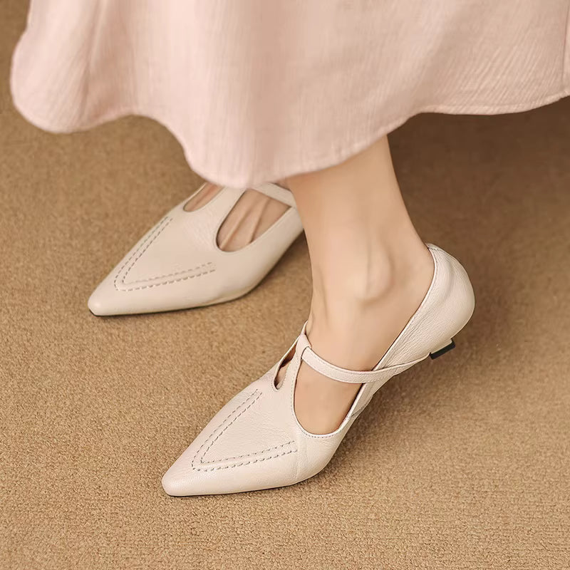 Tirea | Leather Heels