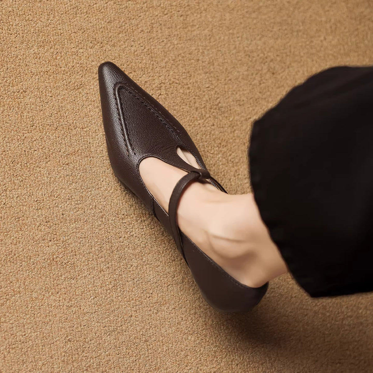 Tirea | Leather Heels