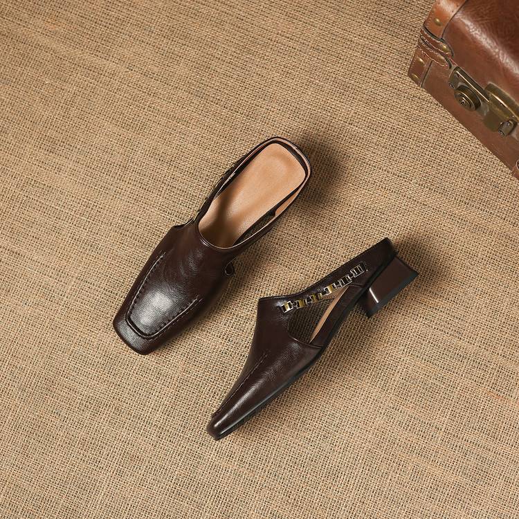 Vyla | Leather Mules