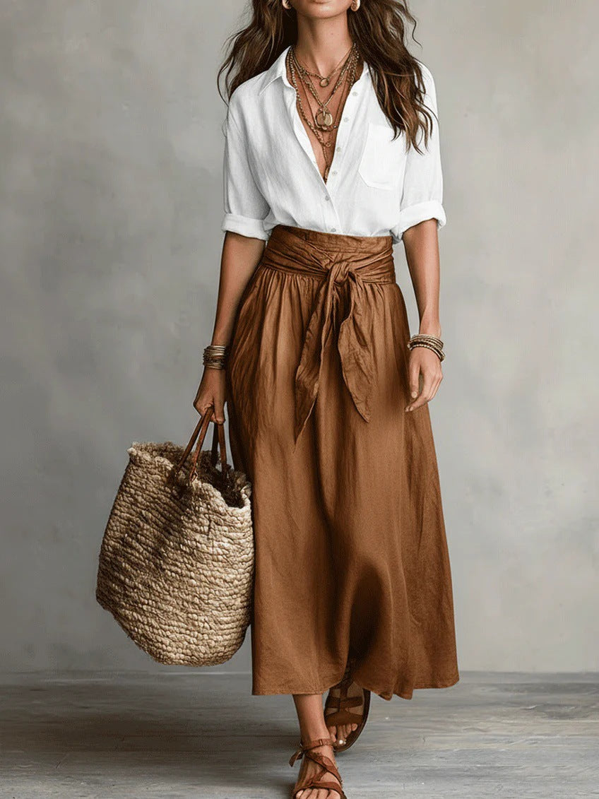 Camilla | Tie Waist Midi Set