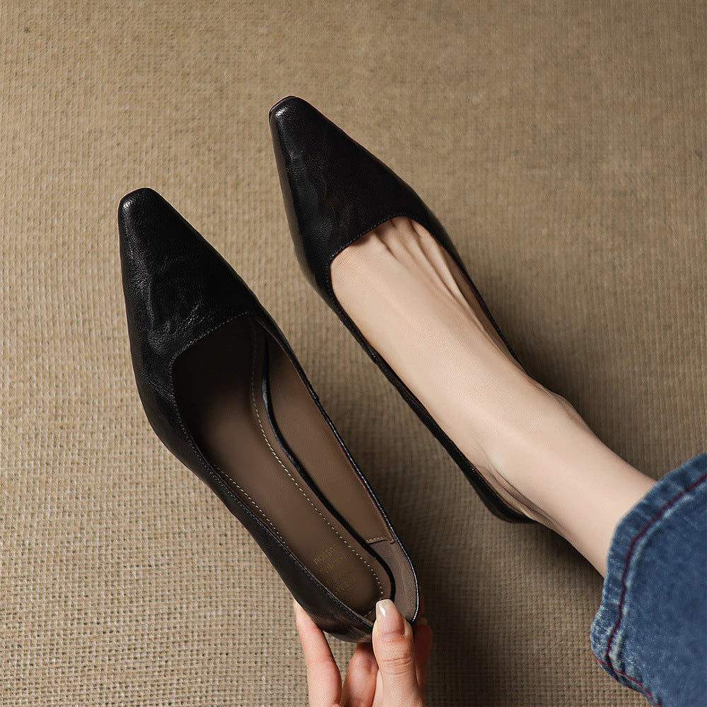 Zala | Leather Heels