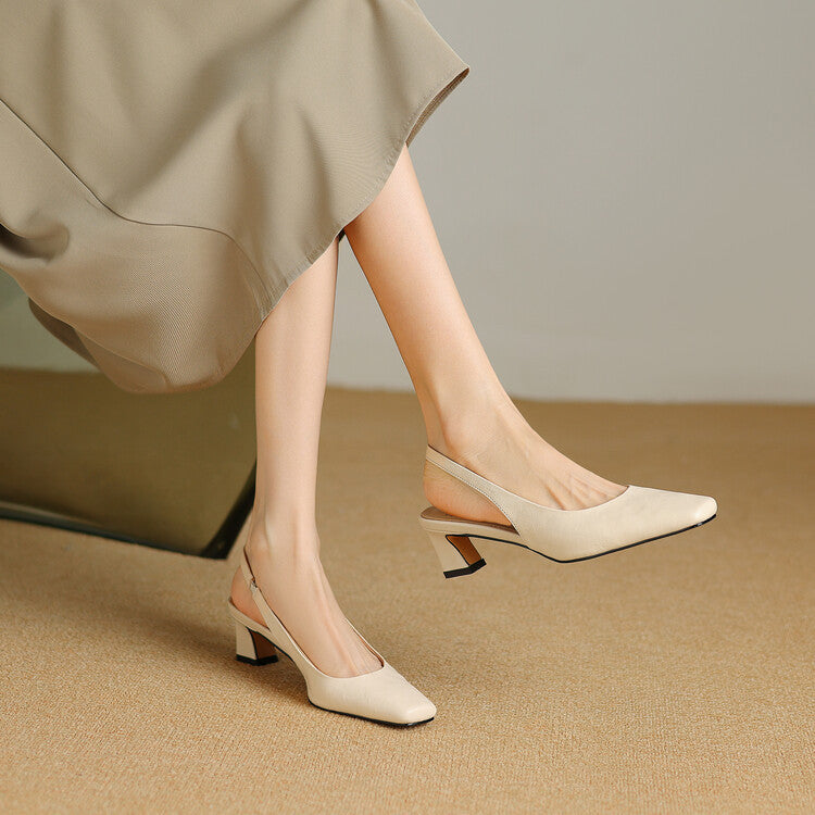 Ersa | Leather Slingbacks