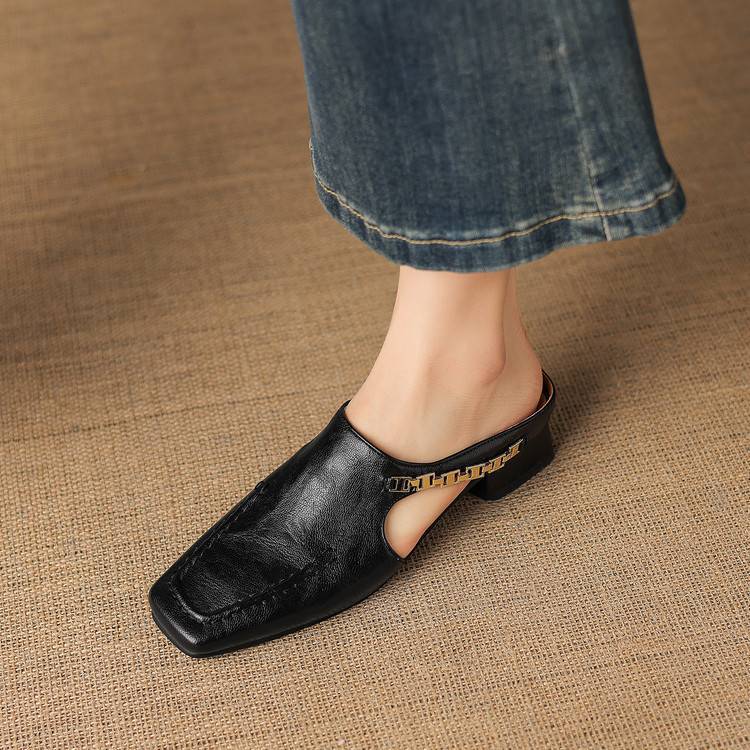 Vyla | Leather Mules