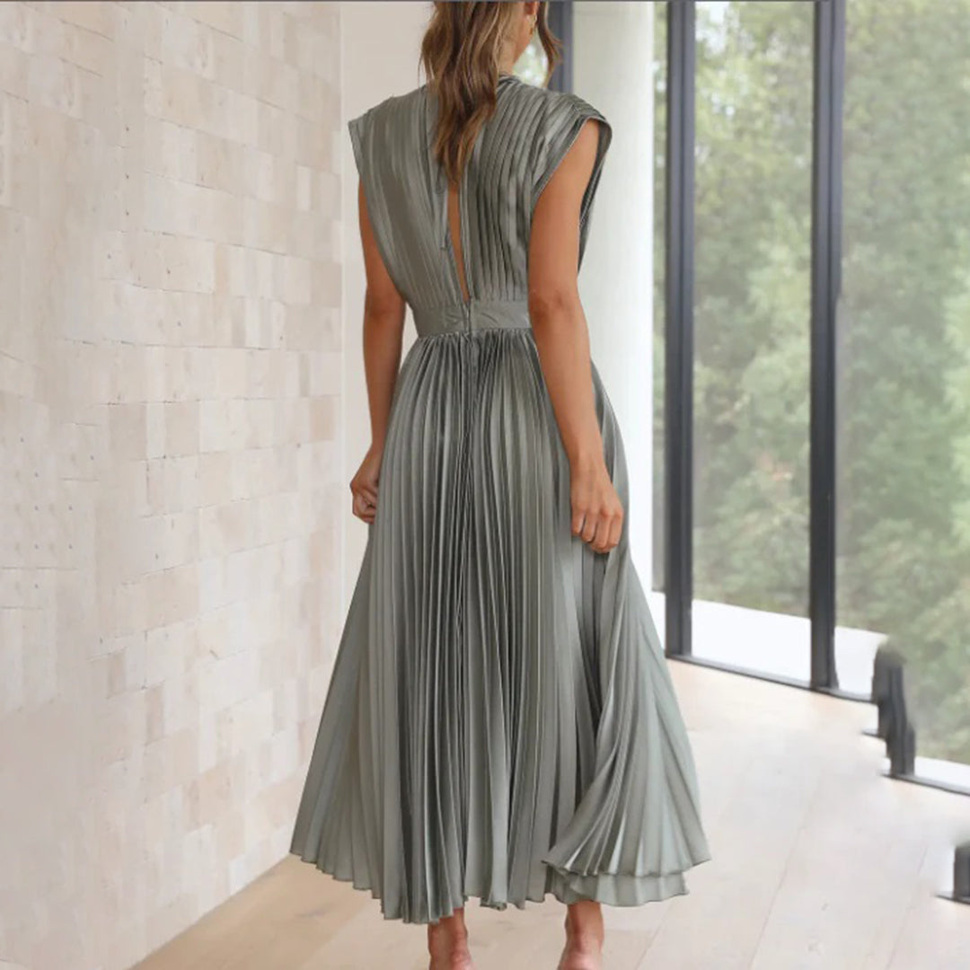 Philippa | Timeless Pleated Midi Dress