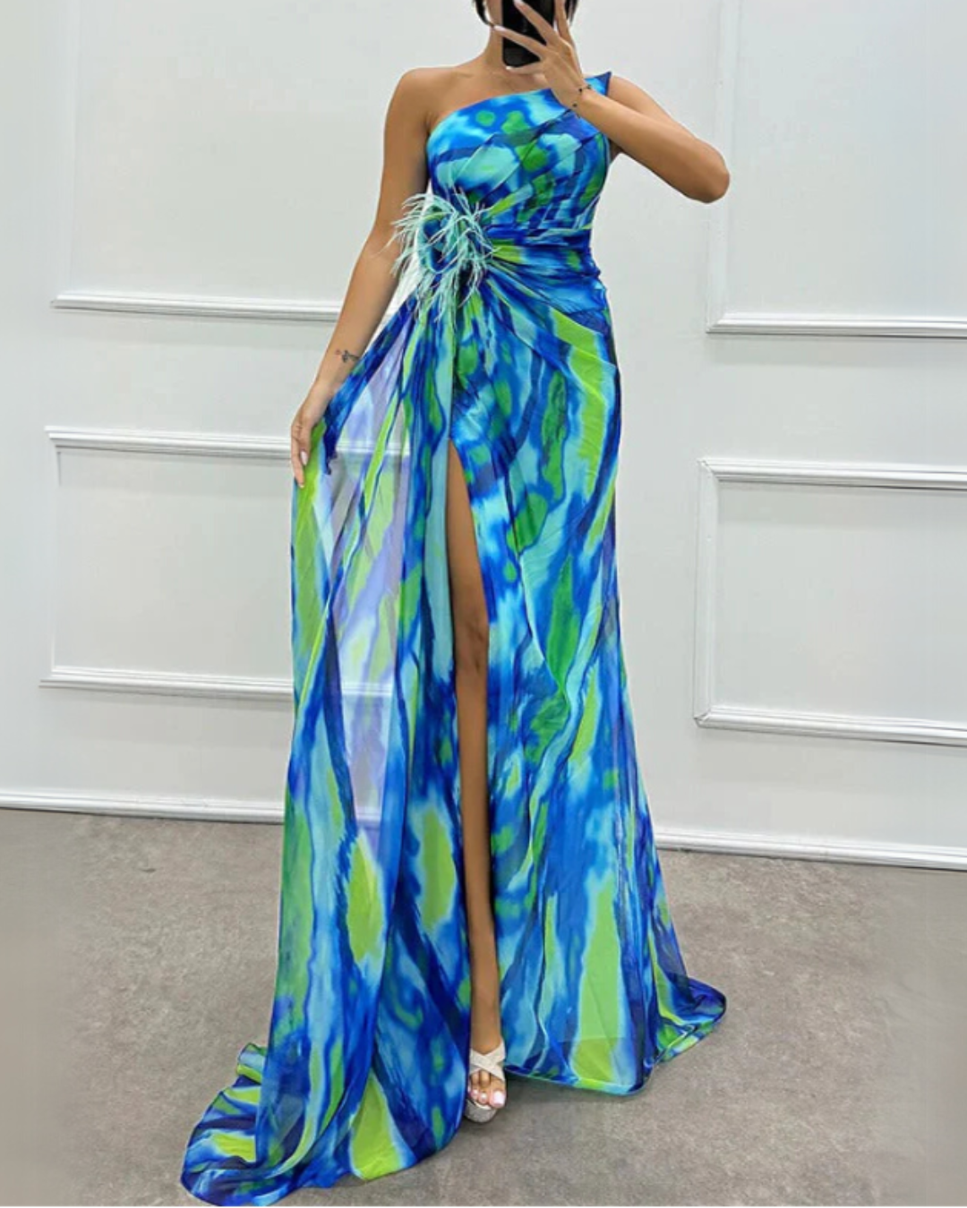 Hermione | Vibrant Draped Dress