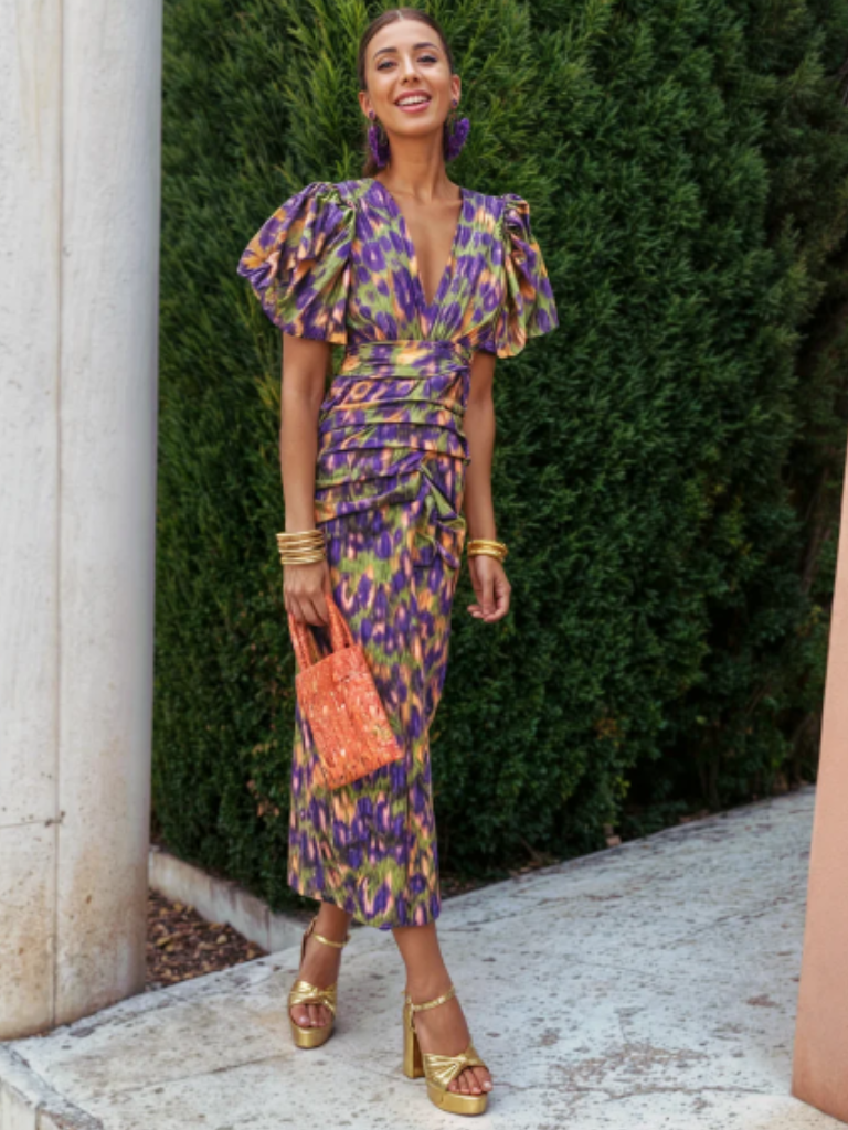 Liliana | Pleated Midi Dress
