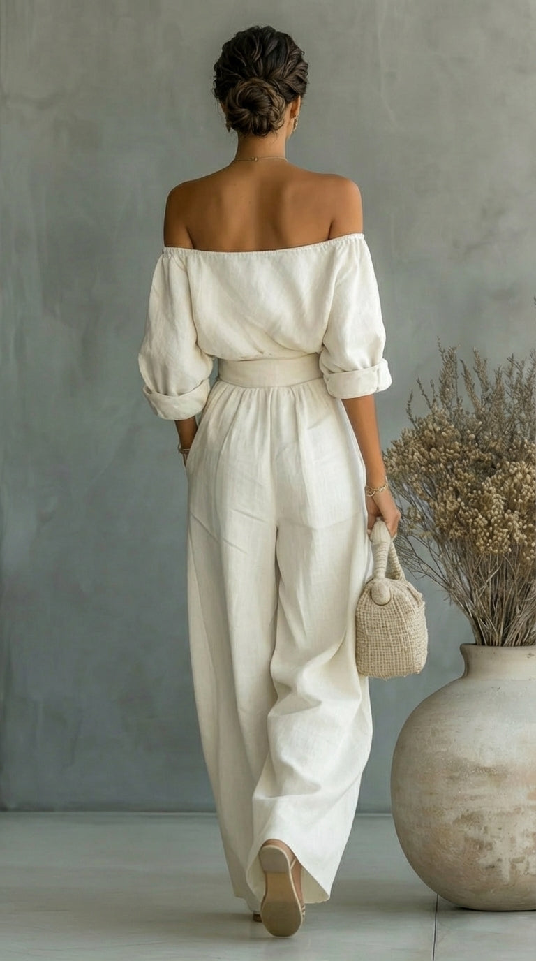 Annette | Relaxed Off Shoulder Two Piece Set