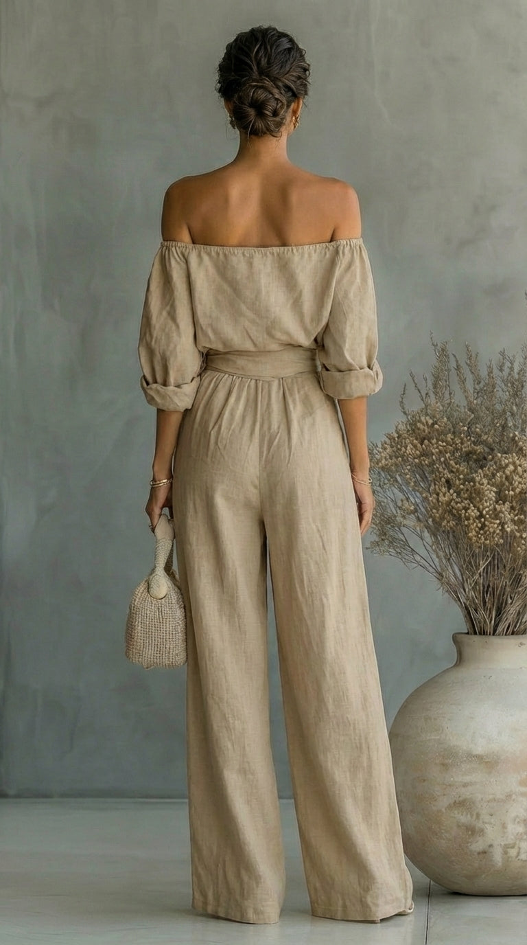 Annette | Relaxed Off Shoulder Two Piece Set