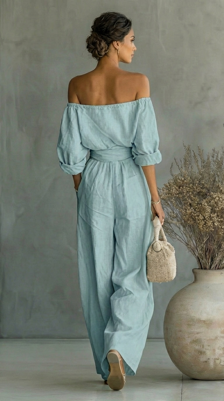 Annette | Relaxed Off Shoulder Two Piece Set